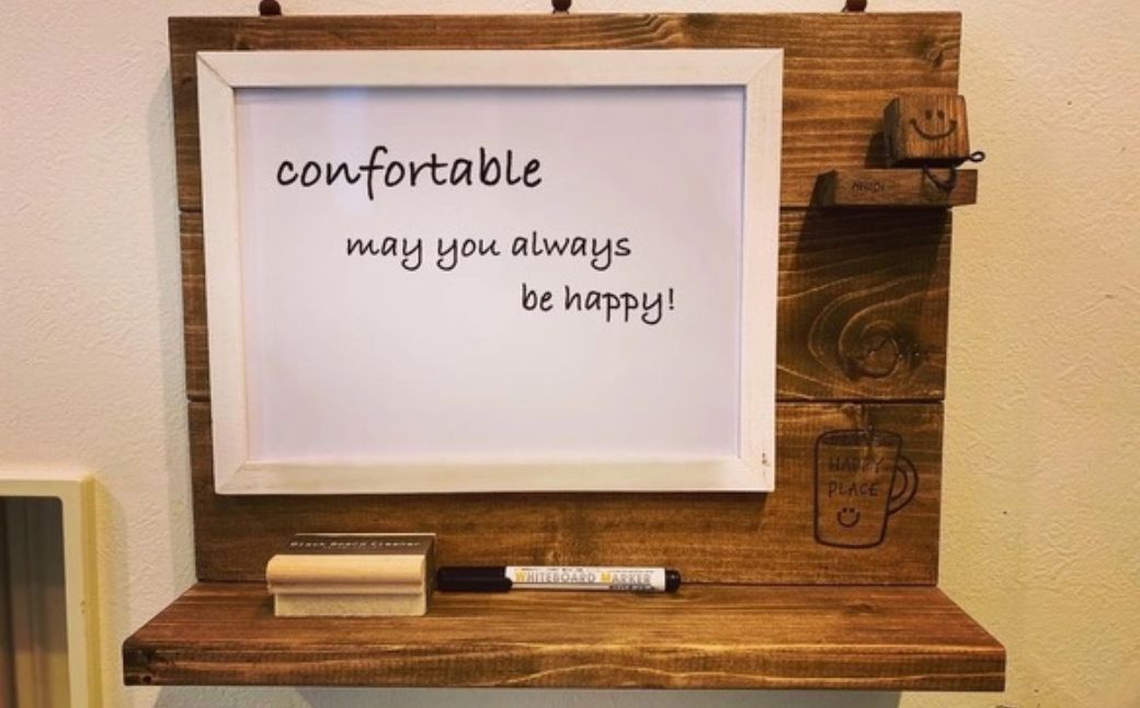 木のホワイトボード MROR006