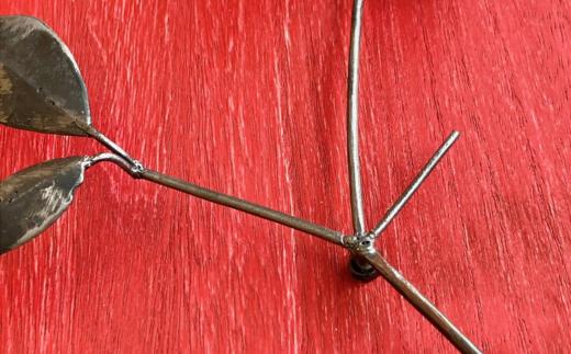 作品「梵（そよぎ）〜夏」 S 約310×310mm 【 彫刻 作品 芸術 鉄 壁掛け オブジェ 】 MROBB002