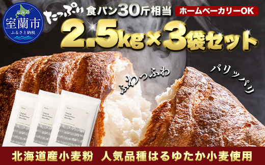 北海道産 はるゆたかブレンド小麦粉 シルバーライズ（パン用強力粉）7.5kg MROBI015