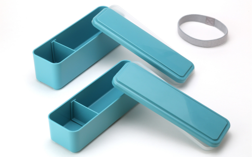 GEL-COOL お弁当箱 スリムモデル マカロンブルー MROK006-5