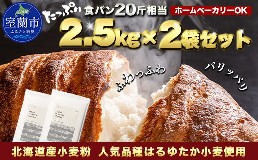 北海道産 はるゆたかブレンド小麦粉 シルバーライズ（パン用強力粉）5kg MROBI014