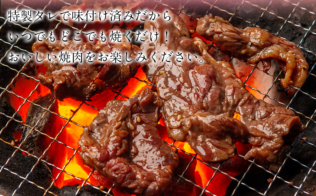 【3か月定期便】牛サガリ味つき焼肉用 1kg (500g×2) MROBM032