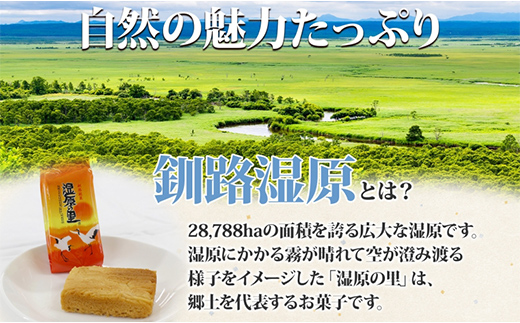 湿原の里 10個×2P 計20個入り 個包装 釧路銘菓 カステラ風焼き菓子 白あん うぐいす鹿の子 洋菓子 北海道土産 贈答 ばらまき菓子 釧路湿原 ギフト 銘品 クランツ 北海道釧路市 送料無料 F4F-5313