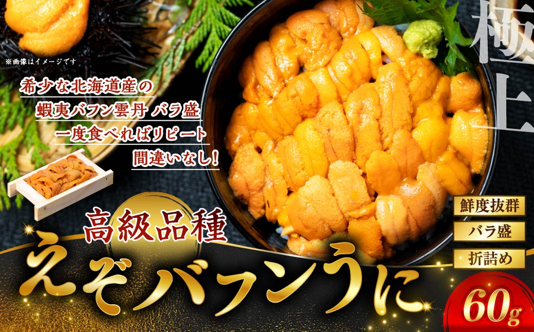 【鮮度抜群！極上生ウニ】生うに折60g ふるさと納税 うに F4F-3207