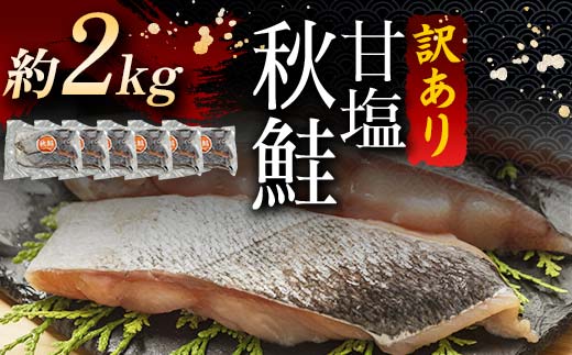 訳あり 北海道産 秋鮭 約2kg 3切れ × 6パック 真空包装 鮭 真空 小分け 北海道 シャケ 海鮮 海産 しゃけ サーモン F4F-5158