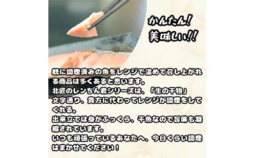 【北海道産釧路加工】レンジで簡単レンちん君　「ほっけ」セット ほっけ ホッケ 簡単調理 レンジ おかず 調理済 時短 調理 F4F-4682