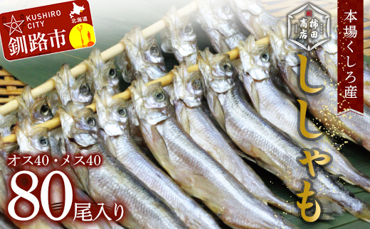 本場くしろ産 ししゃもオス・メス80尾入り！ 本ししゃも 魚 ししゃも 魚好きのオス プチプチたまごのメス 魚介 グルメ シシャモ 北海道産 国産 魚 魚介 海の幸 F4F-5542