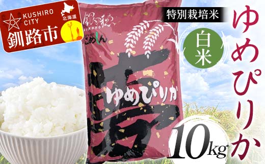 特別栽培米ゆめぴりか 10kg 白米 北海道産 米 コメ こめ お米 白米 玄米 通常発送 F4F-6806