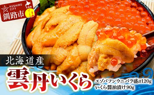 【期間限定！寄附額改定↓！】えぞバフンうに折60g×2 いくら醤油漬け90g×1 ふるさと納税 うに いくら F4F-8829