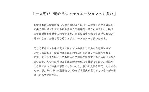 エゾ鹿の角ガム 12cm 小型犬用 北海道産 国産 無添加 犬用ガム 天然鹿角 長持ち デンタルケア ペット おやつ F5F-0058