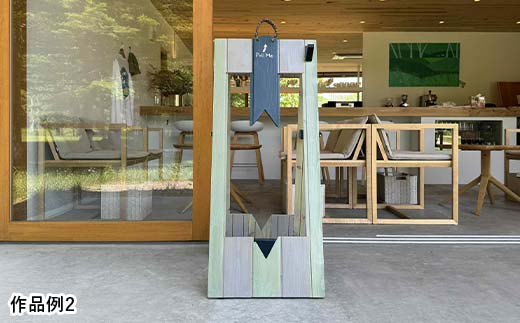 ★地元釧路産カラマツを使用した木製サイクルスタンド「K‐Stand」3台セット★ 北海道釧路市 自転車 独自デザイン サイクリング サイクルツーリズム 木づなプロジェクト 受注生産 店頭設置 F5F-0257