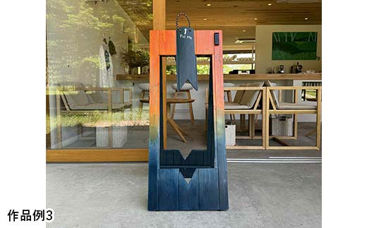 ★地元釧路産カラマツを使用した木製サイクルスタンド「K‐Stand」3台セット★ 北海道釧路市 自転車 独自デザイン サイクリング サイクルツーリズム 木づなプロジェクト 受注生産 店頭設置 F5F-0257