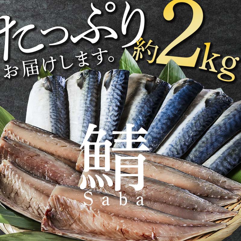 北海道産 無添加 塩さばフィレ2kg＜釧之助 ご飯に合うおかずの定番＞ 北海道 笹谷商店 釧之助 無添加 天然 F4F-4259