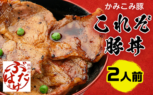 豚丼のぶたはげ「これぞ豚丼 2人前」(ロース豚肉、豚丼のたれ、コショウ)【配送不可地域：離島】【1357286】