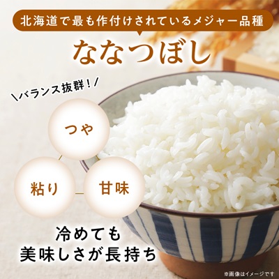 【令和7年産新米】 北海道産 ななつぼし 無洗米 10kg (5kg×2)〈令和6年特A受賞〉【1529100】