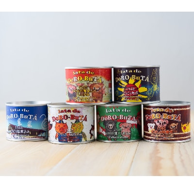 どろぶたプレミアム缶詰 6種詰め合わせセット【1237153】