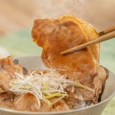 北海道産豚ロース・豚肩ロース食べ比べ!炭火風豚丼の具セット【配送不可地域：離島】【1430309】