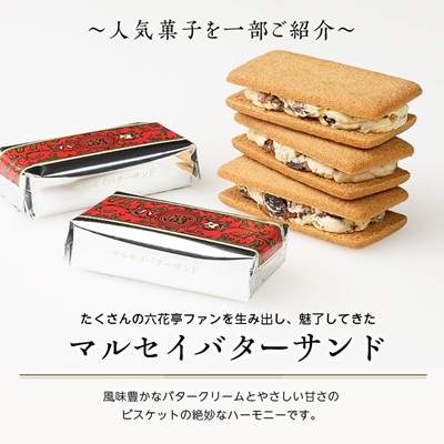 【毎月定期便】六花亭セレクション(マルセイバターサンド ザ・マルセイ)全2回【配送不可地域：離島】【4060869】
