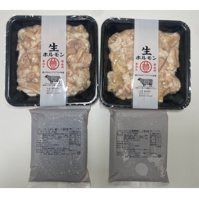 豊西牛もつ鍋2種食べ比べセット【配送不可地域：離島】【1487278】