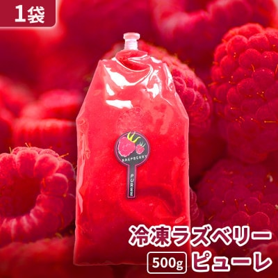 【北海道十勝産 贅沢ピューレ】冷凍ラズベリーピューレ 500g×1袋【配送不可地域：離島】【1677100】