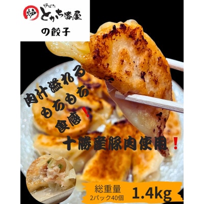 とかち番屋の餃子 700g×2パック(計1400g)【配送不可地域：離島】【1699394】