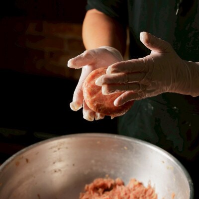 【毎月定期便】ハンバーグステーキ(生)ソースなし　 6個全2回【配送不可地域：離島】【4080179】