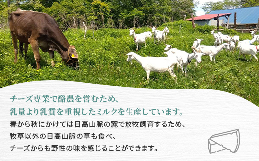 香林農園ナチュラルチーズ　山羊と牛のチーズセット　北海道　日高山脈の小さなチーズ農家【配送不可地域：離島】【1610191】