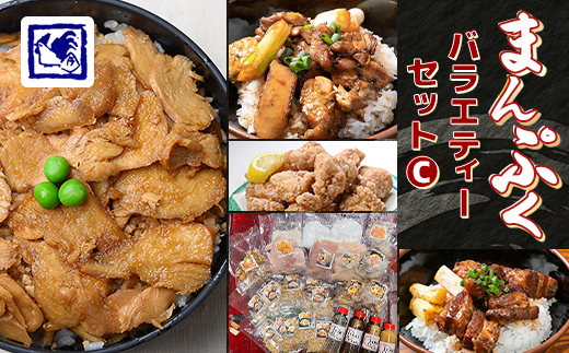 【鶏の伊藤】まんぷくバラエティーセット C (鶏めし丼 5人前 焼鳥丼 角煮丼 ザンギ 各2人前等)【配送不可地域：離島】【1146932】