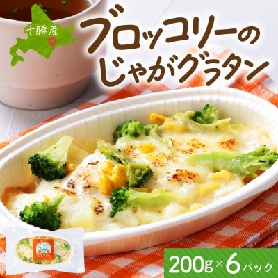 十勝 ブロッコリーのじゃがグラタン 200g 6個 レンジであたため 北海道 帯広市【配送不可地域：離島】【1608983】