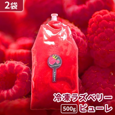 【北海道十勝産 贅沢ピューレ】冷凍ラズベリーピューレ 1kg(500g×2袋)【配送不可地域：離島】【1677103】