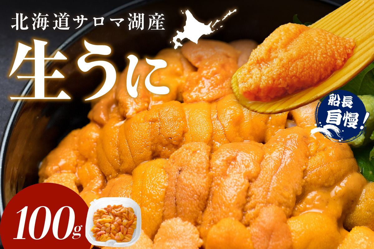 【予約：2026年4月中旬から順次発送】サロマ湖産 生うに ( 海鮮 雲丹 うに ウニ 塩水 生ウニ 生うに ウニ丼 エゾバフンウニ ムキ身 高級 1パック 期間限定 )【114-0006-2026】