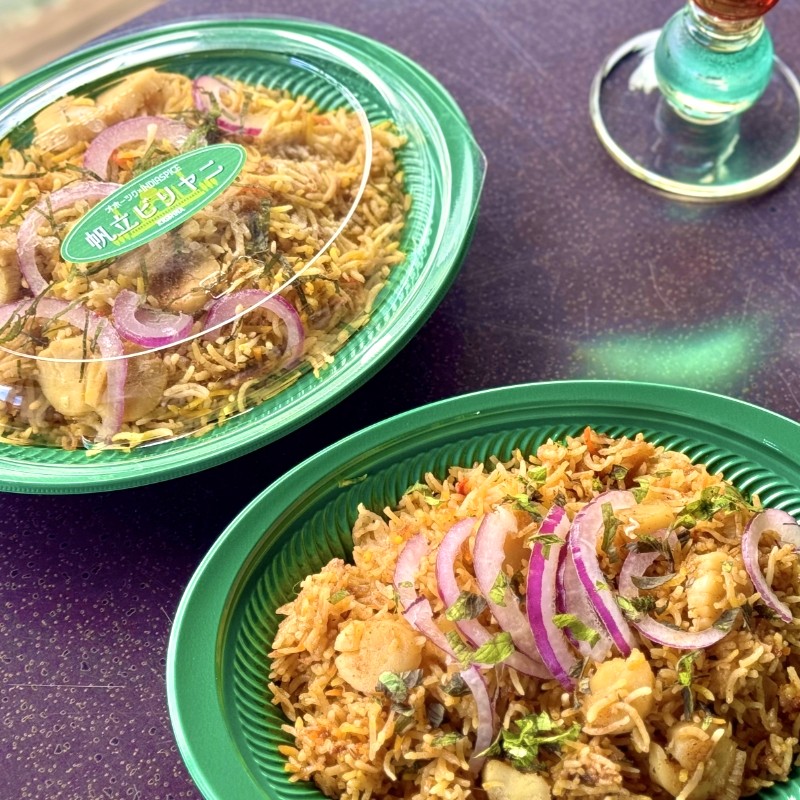 OKHOTSK×INDIASPICE OKHOTSK ビリヤニ HOTATE 1皿 ( 食品 加工品 惣菜 ほたて ホタテ )【127-0009】