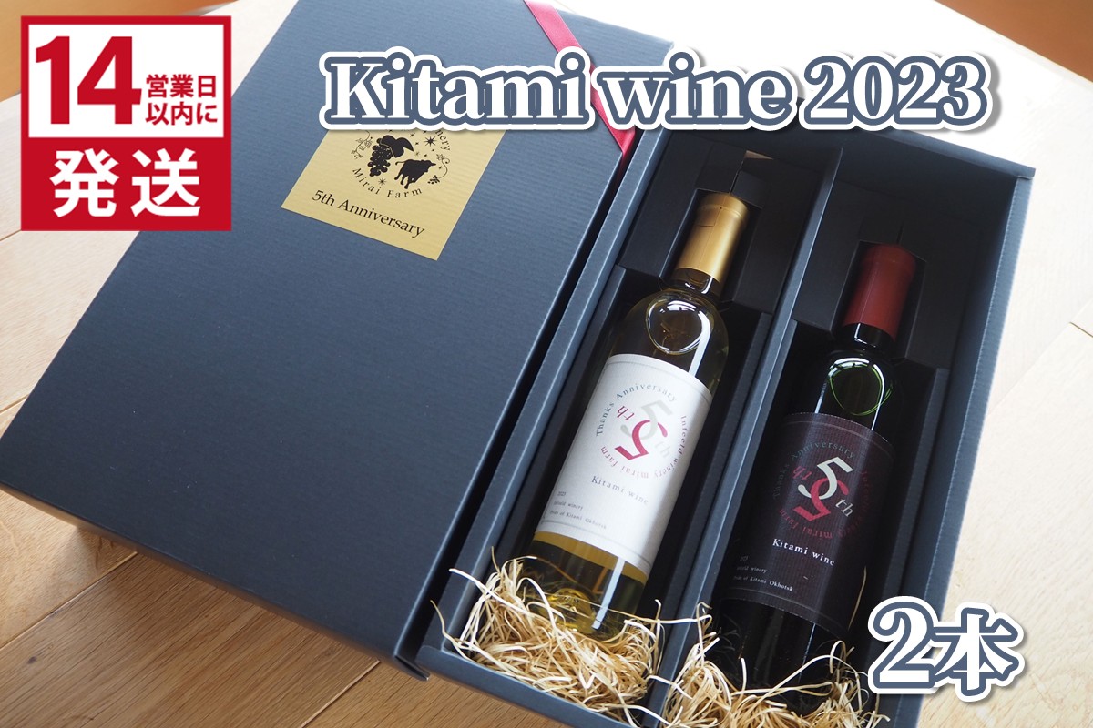 《14営業日以内に発送》Kitami wine2023 2本セット ( 飲料 アルコール お酒 酒 シャンパン ワイン )【138-0011】
