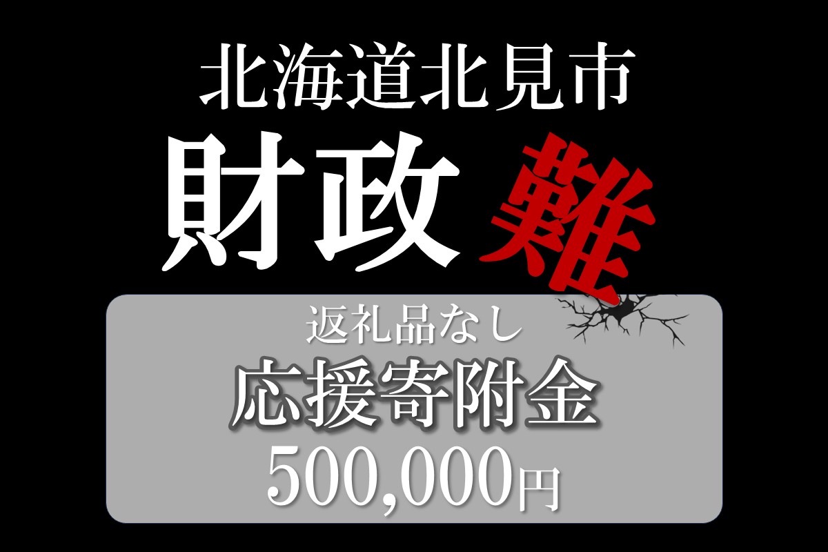 【返礼品なし】北海道北見市 応援寄附(500,000円分)【223-0007】