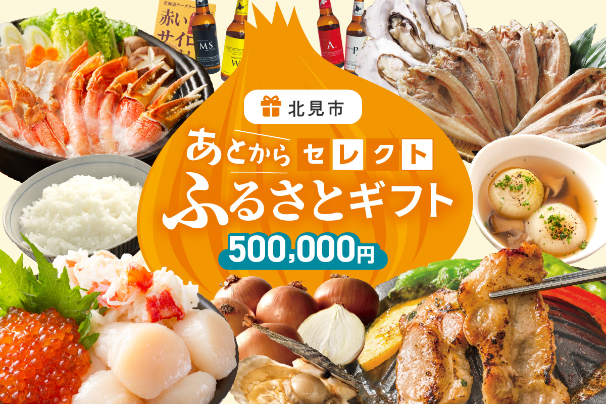 あとからセレクト【ふるさとギフト】50万円 ( 北海道 北見市 あとから 選べる )【AS-500000】