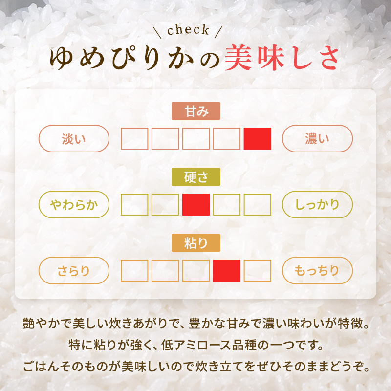 《7営業日以内に発送》 令和5年産 高品質 (ブランド協議会認証マーク付き) ゆめぴりか 10kg 北海道産 厳撰 精白米 ( お米 米 白米 北海道 精米 10キロ 5kg ごはん ライス 特A ふるさと納税 )【080-0036】