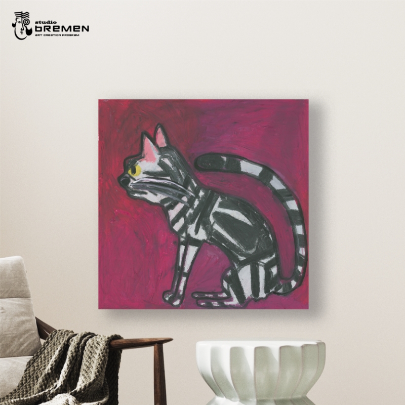 蛯子陽太(studioBREMEN)の動物作品【オイルパステル画オーダーメイド】 S8号サイズ ( 絵画 絵 アート 動物 犬 猫 )【202-0001】