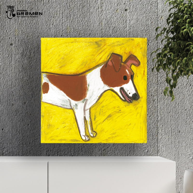 蛯子陽太(studioBREMEN)の動物作品【オイルパステル画オーダーメイド】 S8号サイズ ( 絵画 絵 アート 動物 犬 猫 )【202-0001】