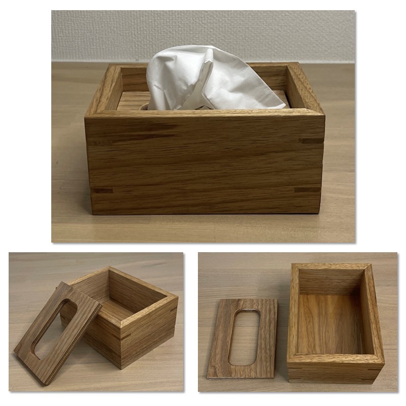 【受注生産】ポケットティッシュ ケース 1個 北海道産くるみ材 ( 日用品 インテリア 家具 )【200-0004】