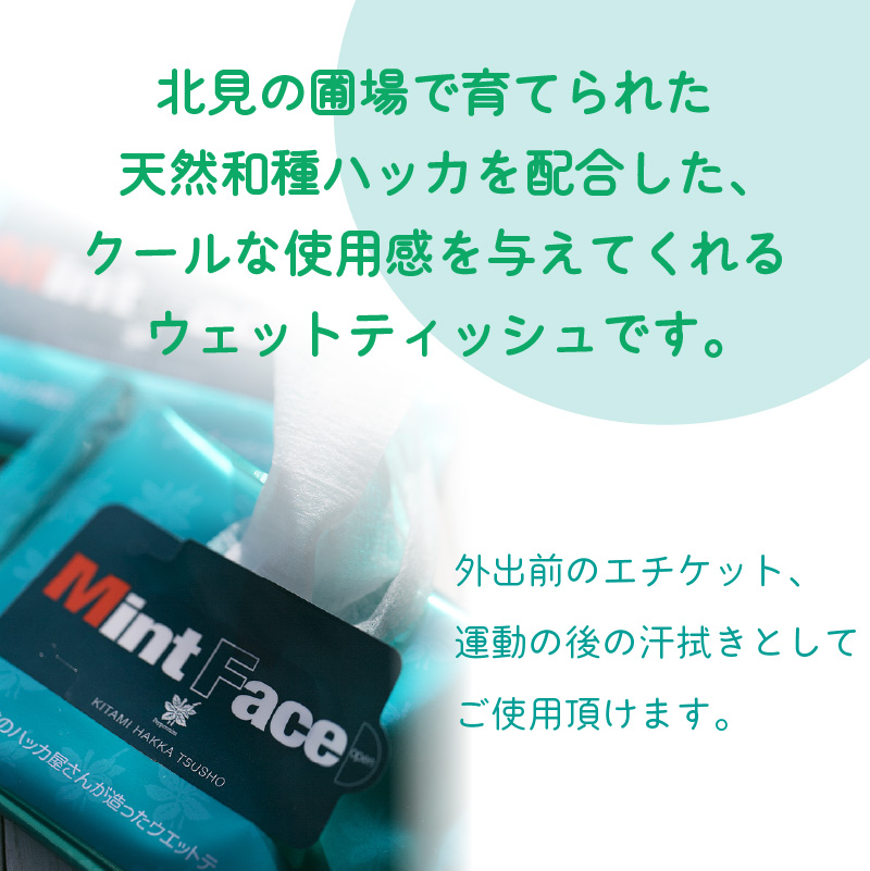 ミントシャワーとミントフェイス2個 セット ( はっか ハッカ 薄荷 ミント 冷感 消臭 天然 シート )【007-0048】