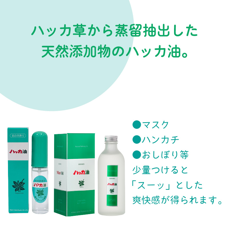 ハッカ油 ボトル 250mlとハッカ油 スプレー 2本 セット ( はっか 薄荷 ミント ハッカ 爽快 )【007-0028】