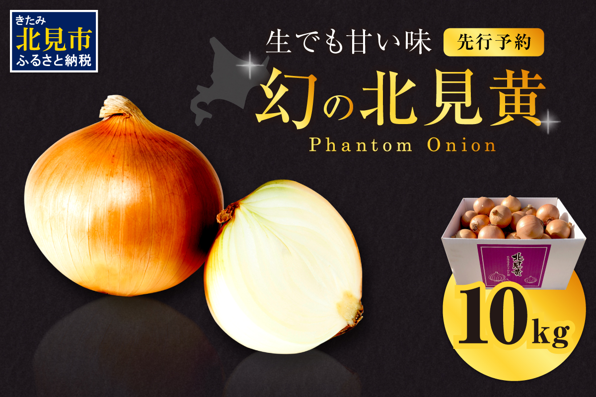 【予約：2026年9月下旬から順次発送】幻の北見黄 北海道北見産 10kg ( 野菜 たまねぎ 玉ねぎ タマネギ Lサイズ 10キロ 詰合せ )【002-0004-2026】