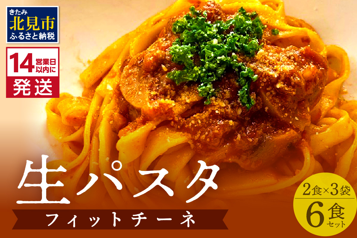 《14営業日以内に発送》【北海道産小麦100％使用】津村製麺所がつくる本格 生パスタ フィットチーネ 6食入 ( パスタ 麺 麺類 北海道 北見市 生麺 モチモチ )【003-0031】