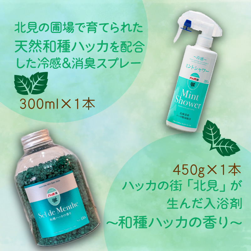 セル・デ・メンタとミントシャワー セット ( はっか 薄荷 ミント 入浴剤 消臭 スプレー 天然 )【007-0009】