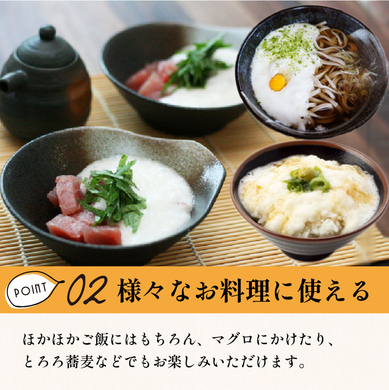 ところのとろろ 3個入り ( 長芋 長いも すりおろし 手作業 数量限定 国産 とろろ蕎麦 ご飯  常呂 )【121-0012】