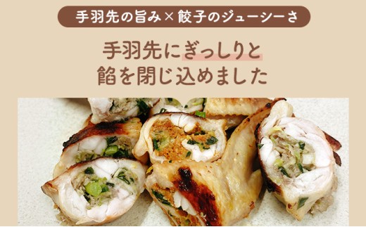 北海道産鶏肉を使った手羽餃子【北の手羽ぎょうざ】30個セット(5個×6袋)≪配送地域限定≫【53103】