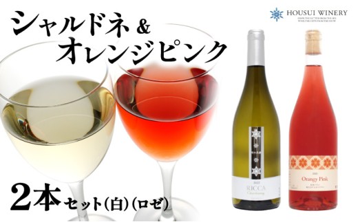 雪が育むこだわりの宝水ワイナリーワイン２本セット（ロゼ・白）【31102】