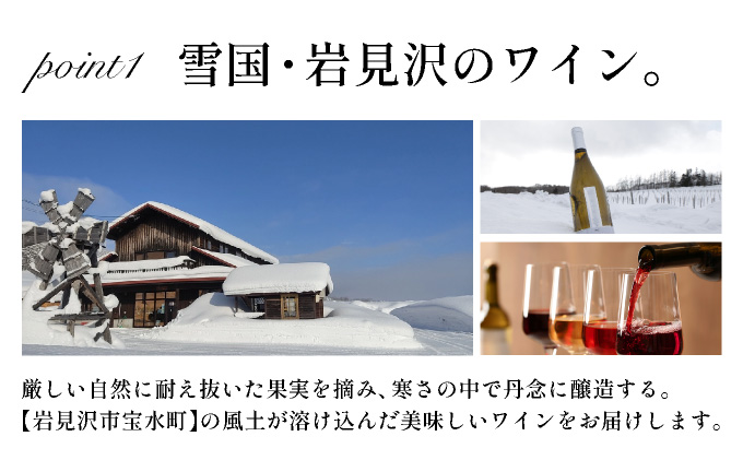 北海道岩見沢市の風土を生かした宝水ワイナリー「雪の系譜」ワイン２本セット（赤・白）【31103】