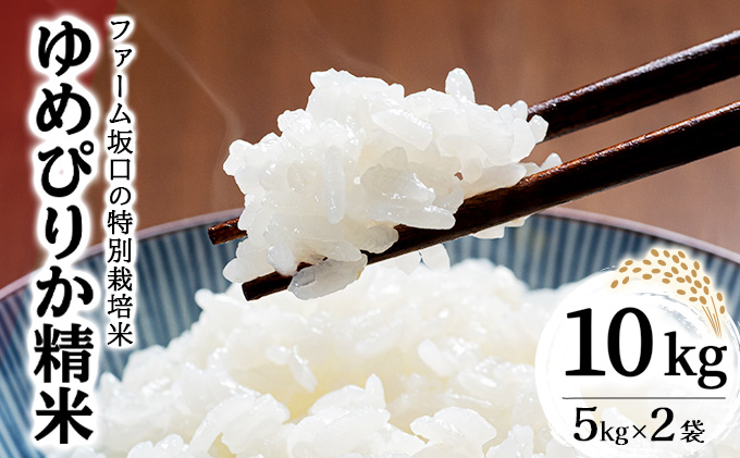 令和7年産！ファーム坂口の特別栽培米 ゆめぴりか精米 10kg (5kg×2袋)