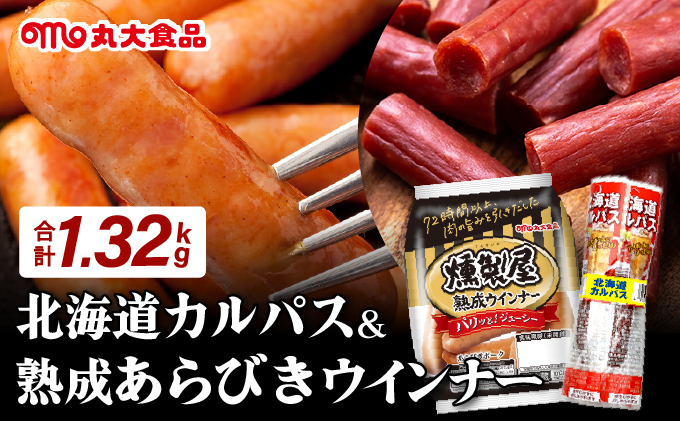 燻製屋熟成あらびきウインナー・ソーセージセットA【丸大食品】